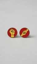 Solidarity Red Enamel Pin Set