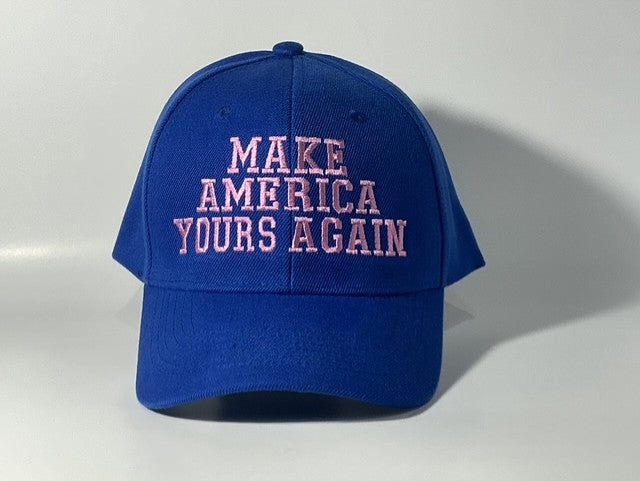Make America Yours Again Hat – Pink Block Letters